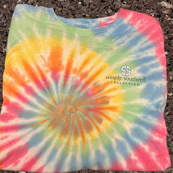 Simply Southern Tye-Dye size Small “Ya’ll are just PB & Jellyfish” long sleeve - Picture 7 of 14